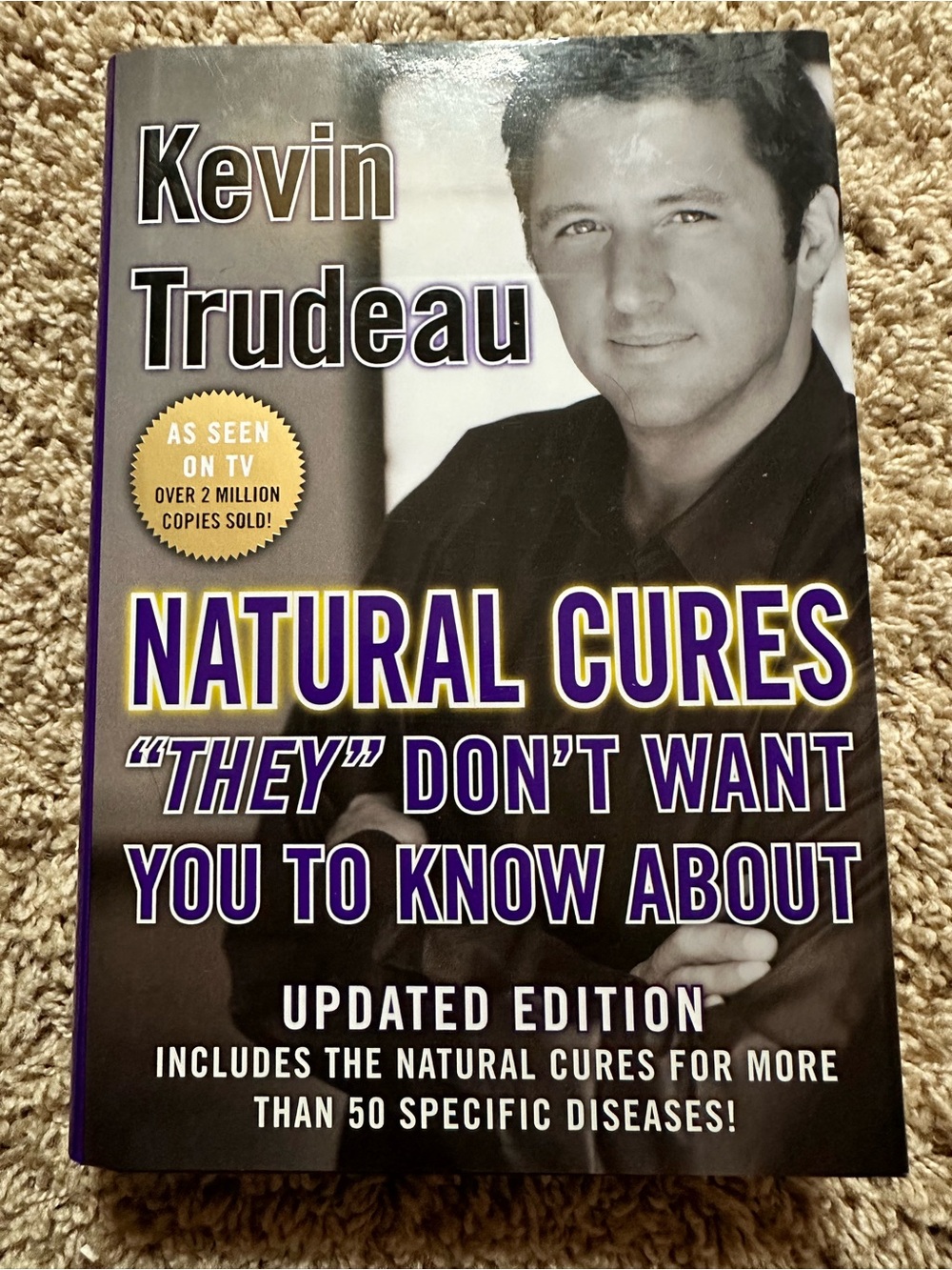 Kevin Trudeau "Natural Cures" - Hardbound/ dust jacket